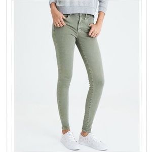 American eagle outfitters army green jeans